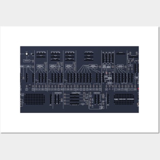 ARP 2600 - White/Blue - No Keyboard Posters and Art